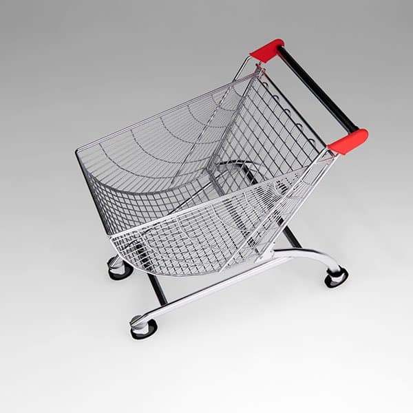 arc shaped shopping trolley pic