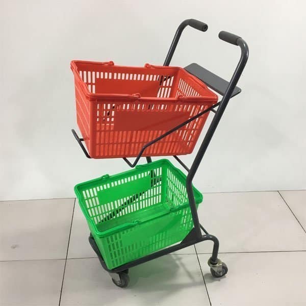 Wire-Basket-Cart-With-Wheels-and-basket