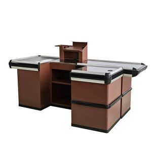 Rustic General Store Checkout Counter 2024 New Supermarket Checkout Counters From China Factory