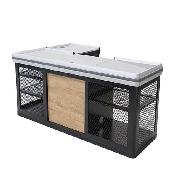 Stylish Grocery Store Cash Counter