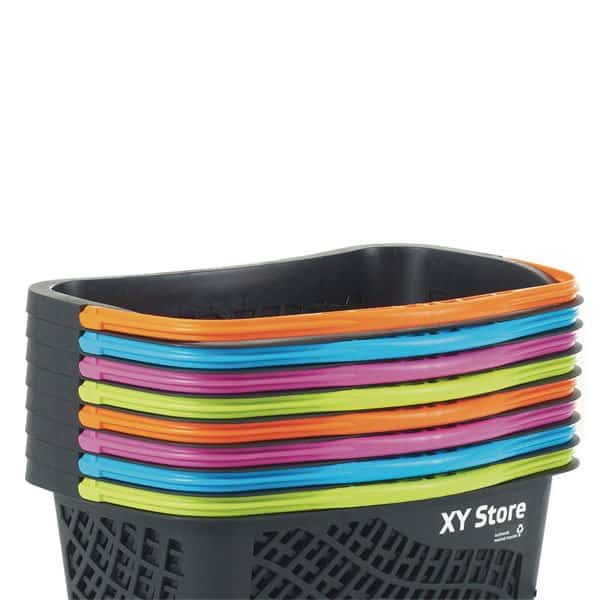 Ergonomisches Stapeln von Körben