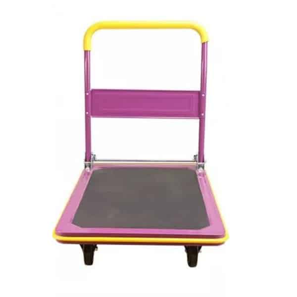 Pink Folding Bed Platform Truck Front View