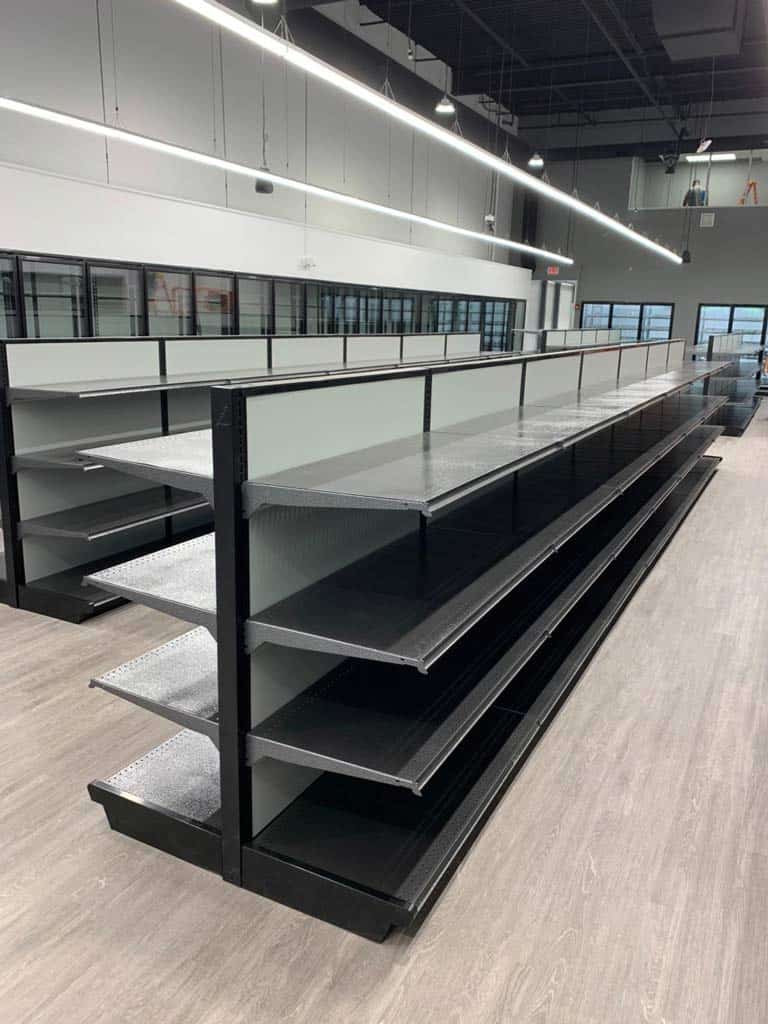 Gondola Shelving Upright Wall Mount Bracket – Galvanized Steel For Lozier-Style Shelving Systems