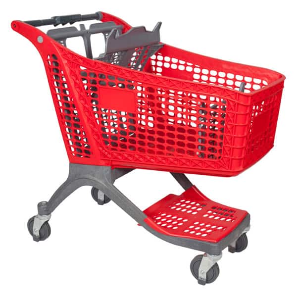 all plastic shopping cart